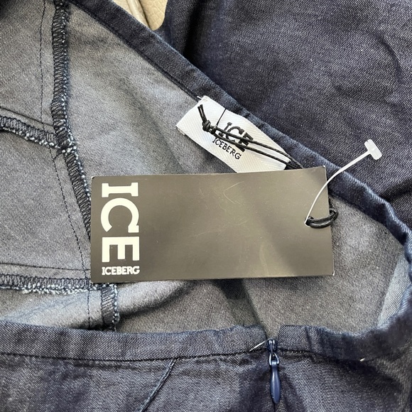 NWT - Ice Iceberg Women’s Denim Look Long Skirt - Made it Italy - US S, L - Picture 8 of 11